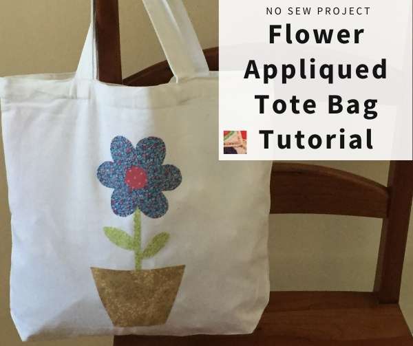 No-Sew Flower Applique Tote Bag Tutorial | Needlepointers.com