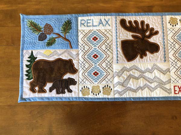 Northwoods Table Runner Left Half