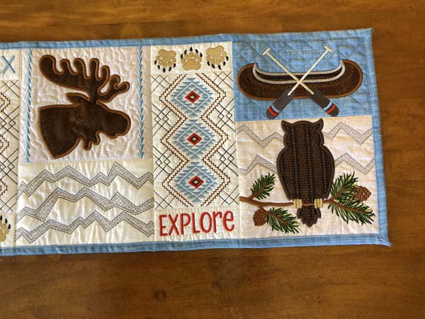 Northwoods Table Runner Right Half