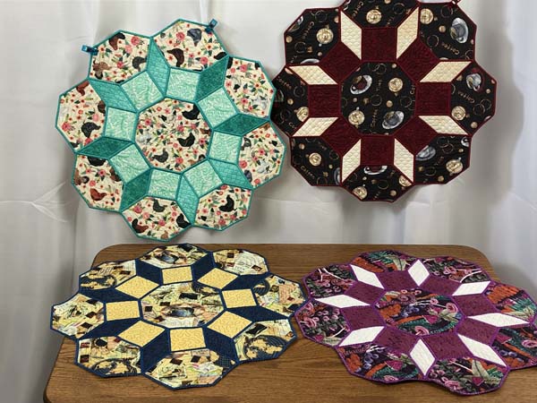 Octagon Splendor Placemats All Shown