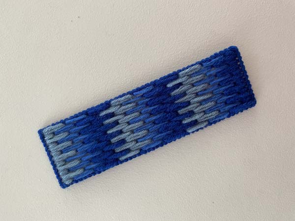 Ombre Blue Finished Bookmark
