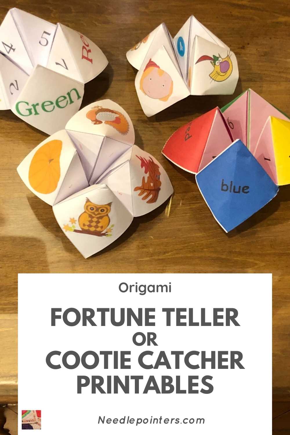 Origami Fortune Tellers and Cootie Catchers