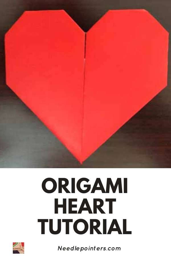 Valentine's Origami Heart - Pin
