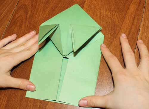 Origami Frog: Step 13