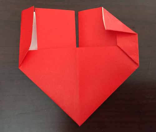 Origami Heart Tutorial- Fold Top Corners