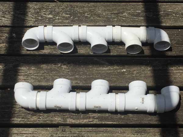 PVC Pipe Planter - Separators Added
