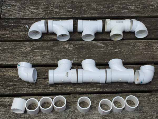 PVC Pipe Planter - Cut Spacers
