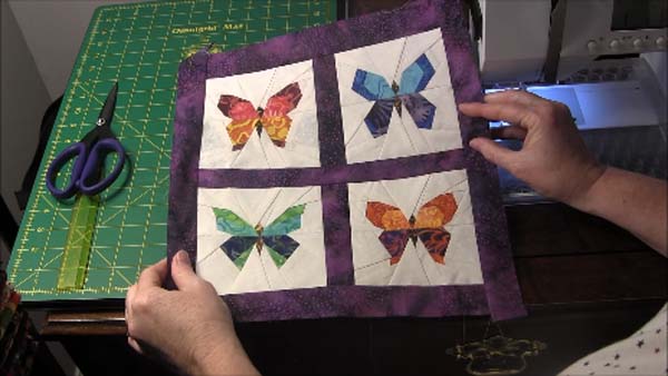 Paper Pieced Butterfly Wall Hanging Add Outside Border