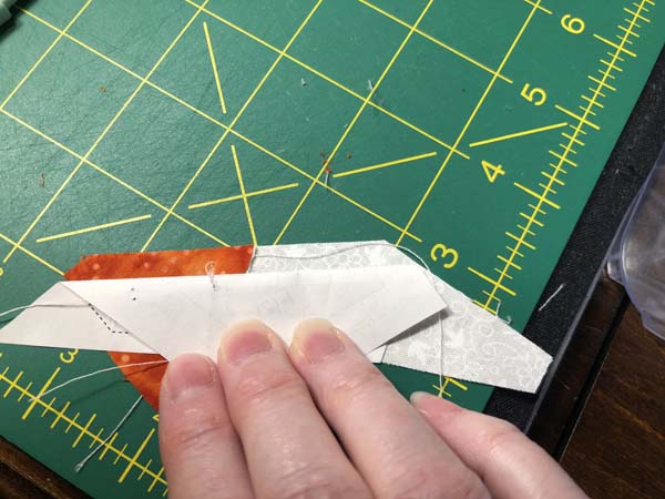 Paper Pieced Butterfly Wall Hanging Fold Line 2