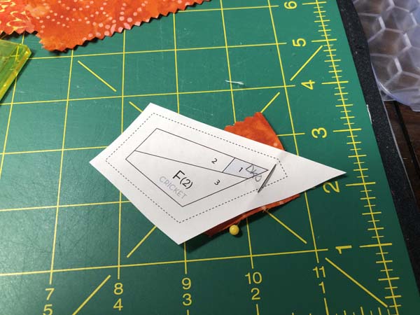 Paper Pieced Butterfly Wall Hanging Pin First Fabric