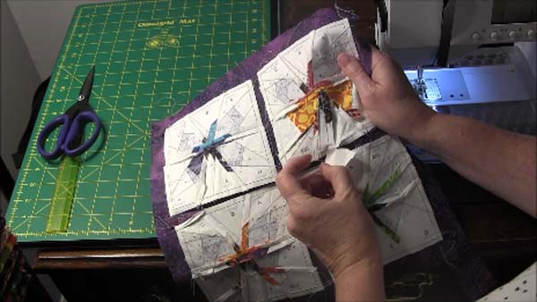 Paper Pieced Butterfly Wall Hanging Remove Paper