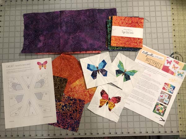 Paper Pieced Butterfly Wall Hanging Supplies