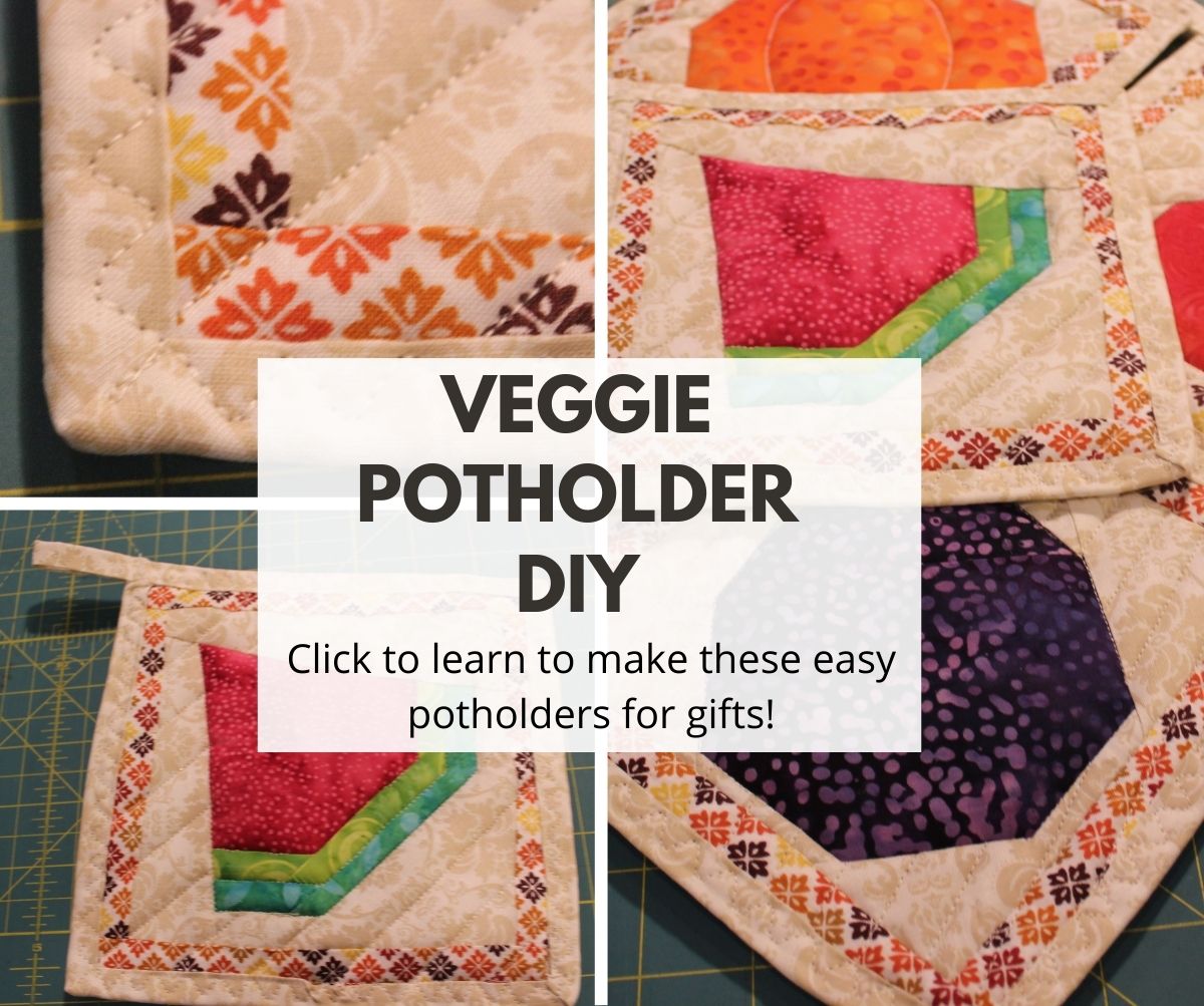 Paper Pieced Veggie Pot Holders