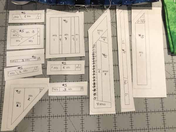 Paper Piecing Quick Tip Marked Pieces