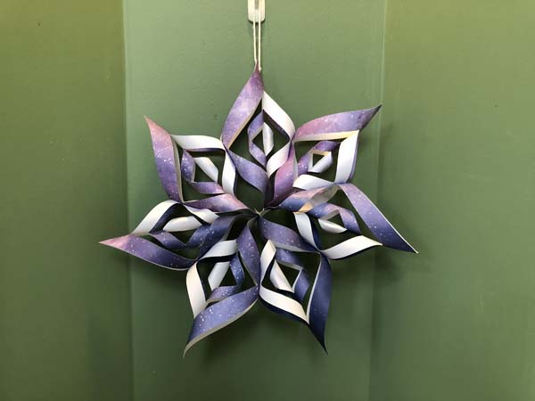 Paper Snowflake Dark Blue