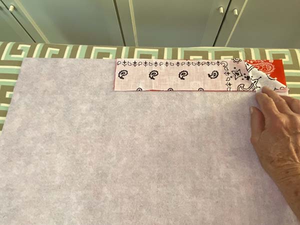 Patriotic Bandana Placemat 2nd Stripe on top