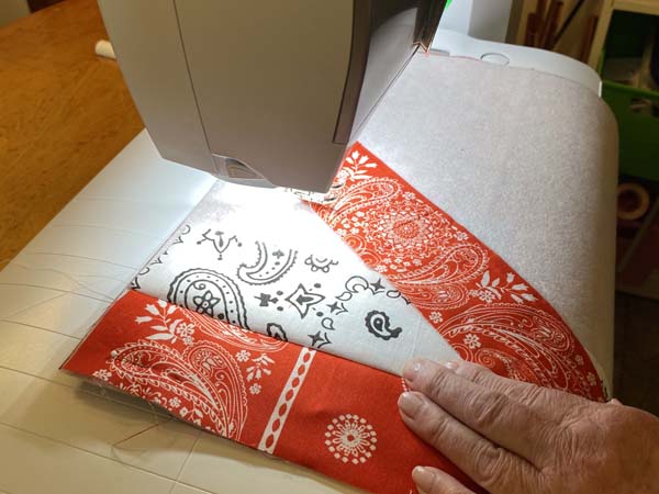 Patriotic Bandana Placemat Add next stripe