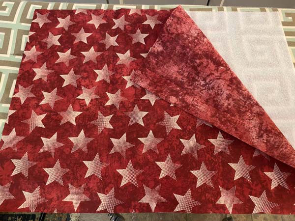 Patriotic Bandana Placemat Backing