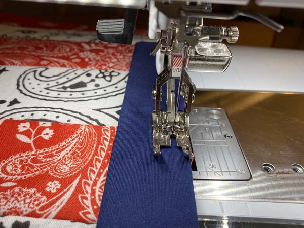 Patriotic Bandana Placemat Sew Binding