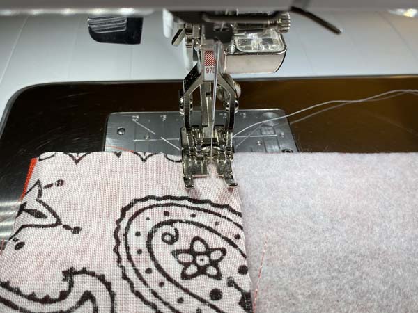 Patriotic Bandana Placemat Sew together stripes