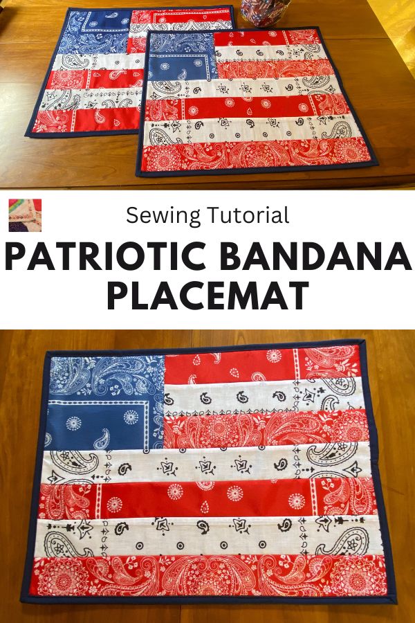 Patriotic Placemat from Bandanas - pin