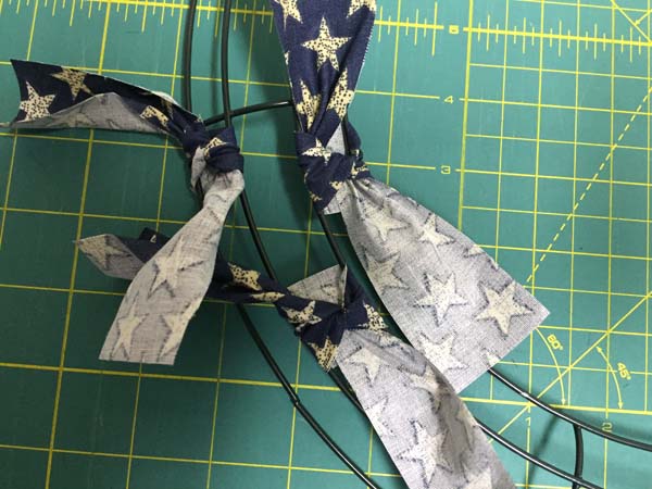 Patriotic Farmhouse Wreath Tutorial Tie Right