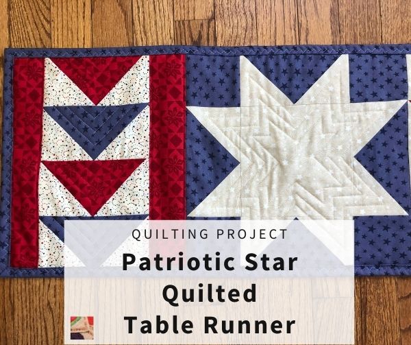 "Patriotic Celebration" is a Free Patriotic Quilted Table Top Pattern designed by Annette & Chris from Needle Pointers!