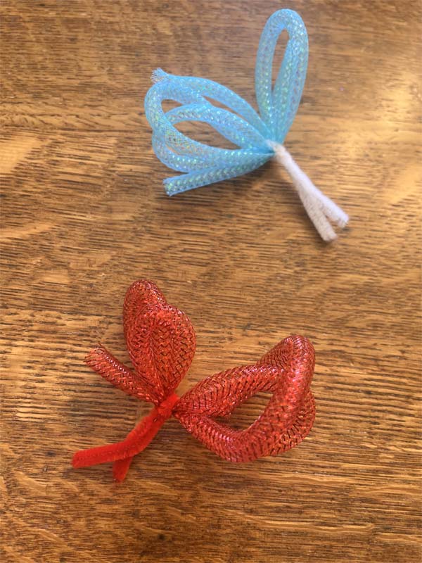 Patriotic Star Wreath 5 Puffs Completed