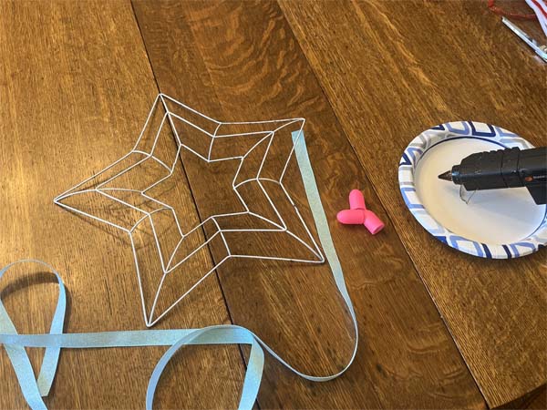 Patriotic Star Wreath 6 Attach Ribbon