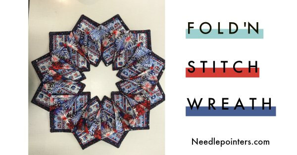 Patriotic Fold'n Stitch Wreath - Facebook