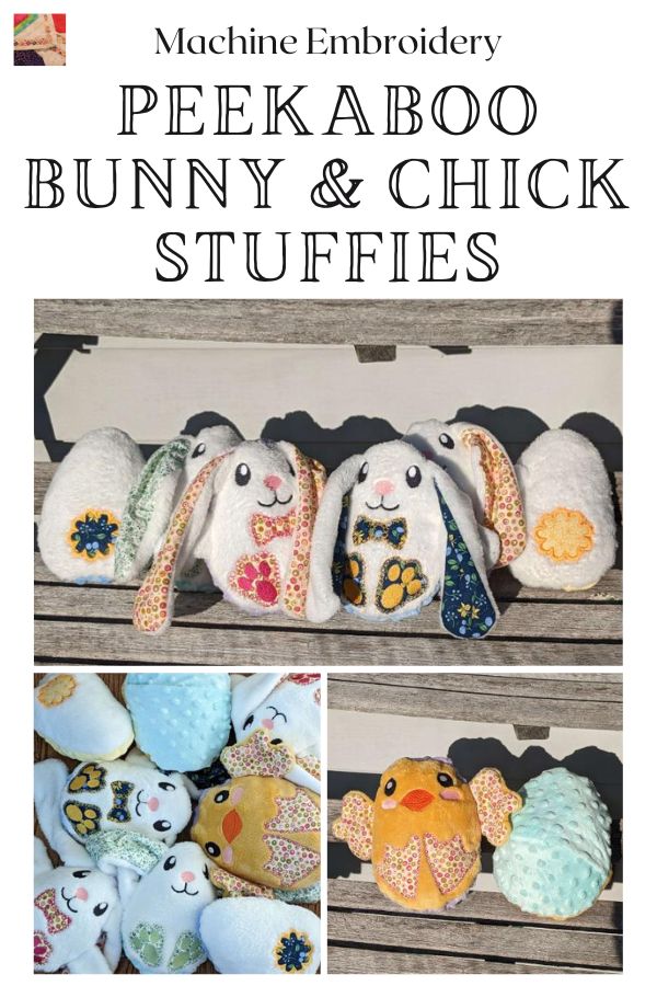 Peekaboo Bunny and Chick Stuffies - pin 2
