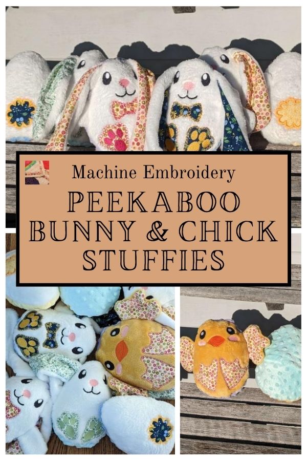 Peekaboo Bunny and Chick Stuffies - pin 1