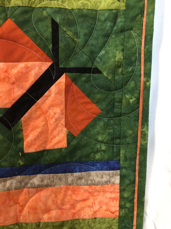 Pen and Paper Quilt Binding