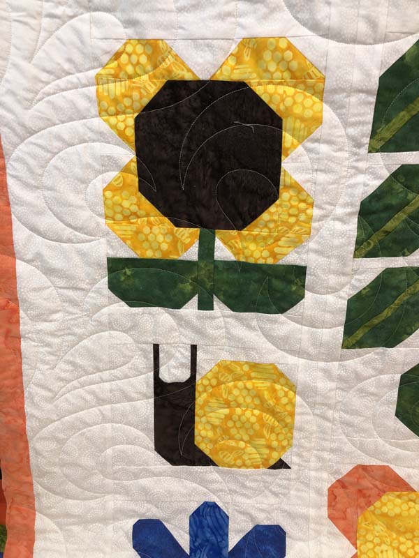 Pen and Paper Quilt Flower Snail