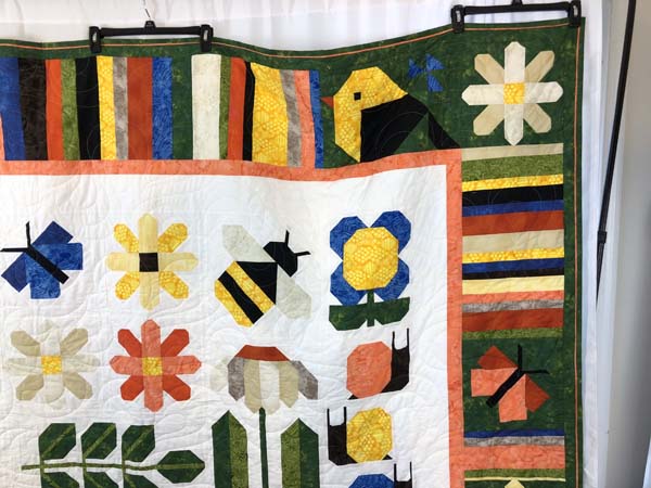 Pen and Paper Quilt Top Right