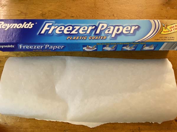 Penny Rug Circle Cut Freezer paper