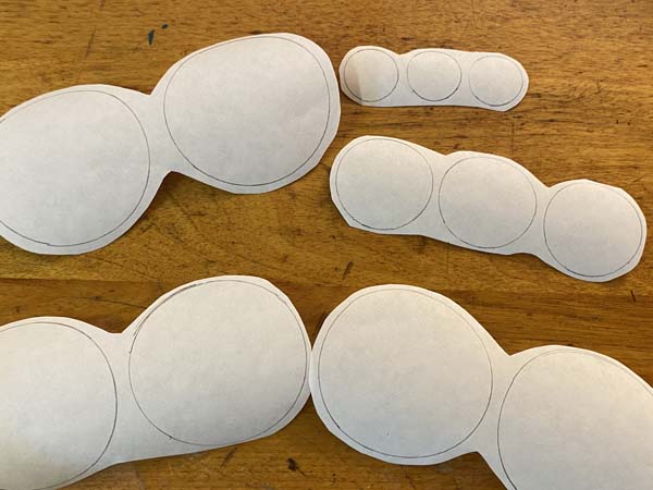 Penny Rug Circle Rough cut out circles