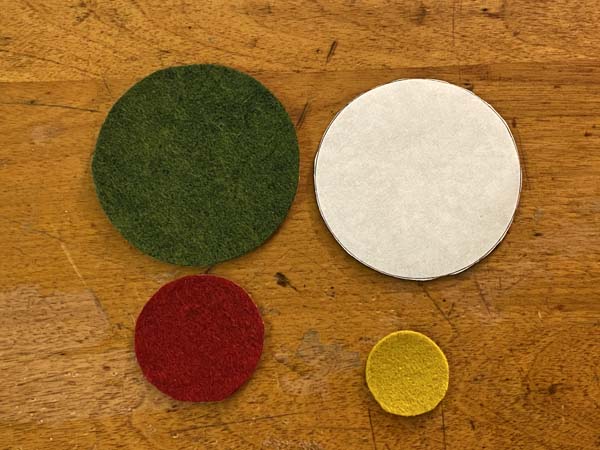 Penny Rug Flower Bookmark 1 Circles