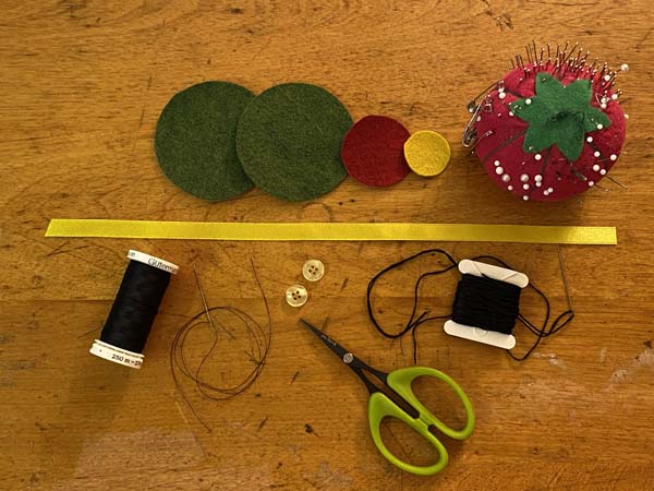 Penny Rug Flower Bookmark Supplies