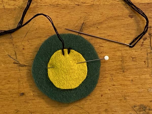 Penny Rug Ornament 12 Second Stitch Finished