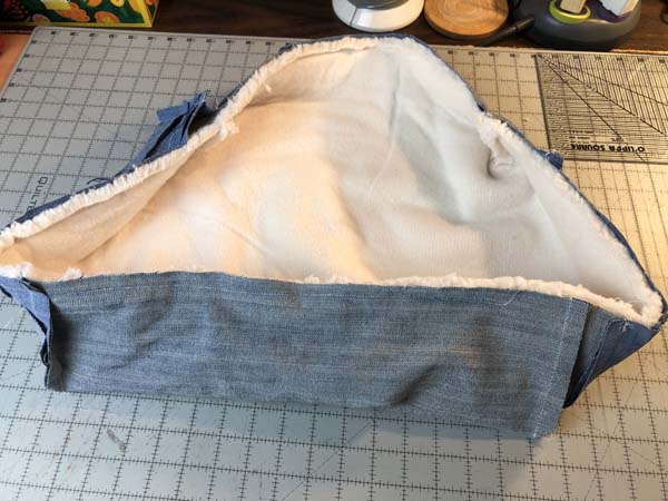 Pet Bed Fabrics Sewn Together