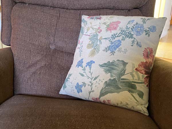 Pillow Cover One Pillow on Chair