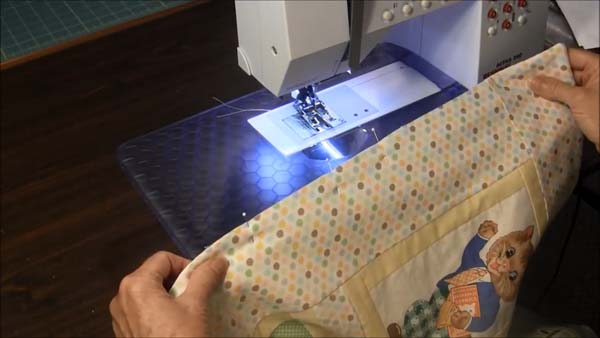 Pillowcase Binding Tutorial Opening Pinned Closed