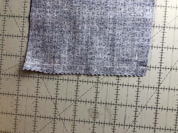 Pinked Seam 5 Pinked seam