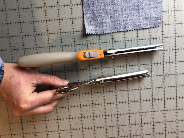 Pinked Seam 6 Show Pinking Shears Top view