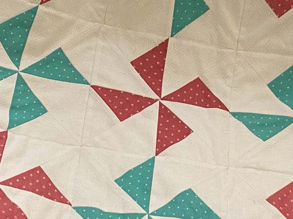 Pinwheel Quilt Close Up