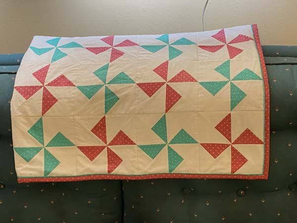 folded pinwheel quilt block