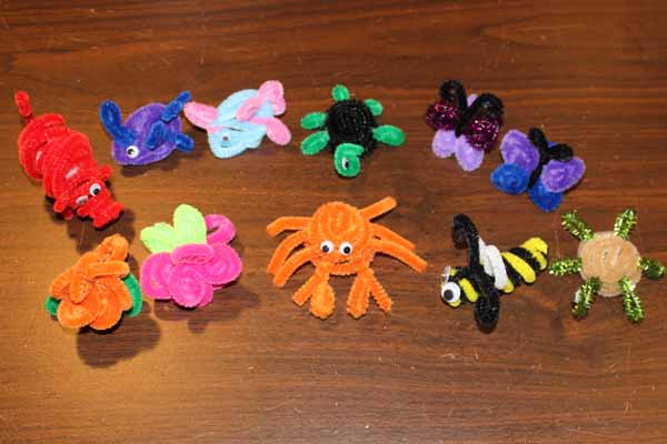 Pipe Cleaner Butterfly Rings