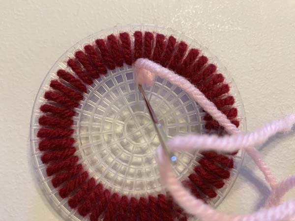 Plastic Canvas Coaster 1 11 Stitch in same hole