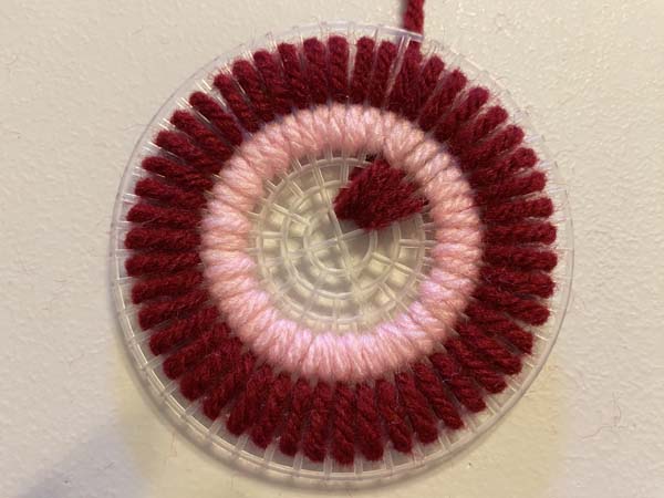 Plastic Canvas Coaster 1 15 Round Three Stitches Overlap hole